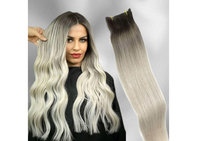 Extensii la Metru DeLuxe Ombre #9 Light Grey